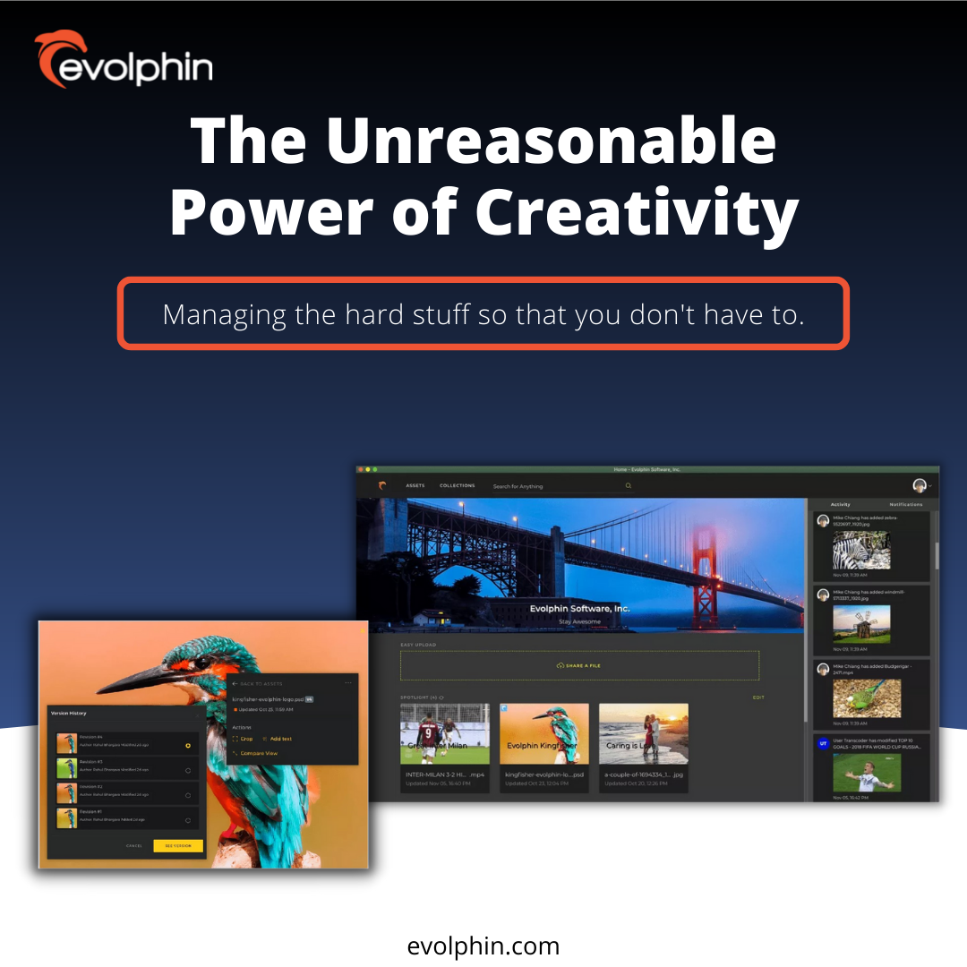 Unreasonable power of creativity using Evolphin Media Asset Management system