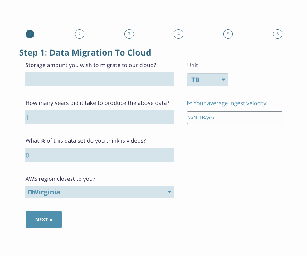 Evolphin Cloud Storage Cost Calculator