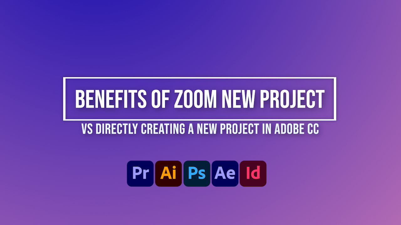 Create a Project in the Adobe Plugin using a Zoom Template Evolphin